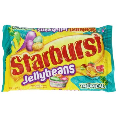 Starburst Jelly Bean Tropical Fruit - 14 Ounce/Bag - Two Bag Bundle