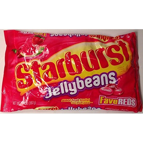 Starburst Jelly Beans - Fave Reds - Watermelon, Cherry, &Amp; Strawb