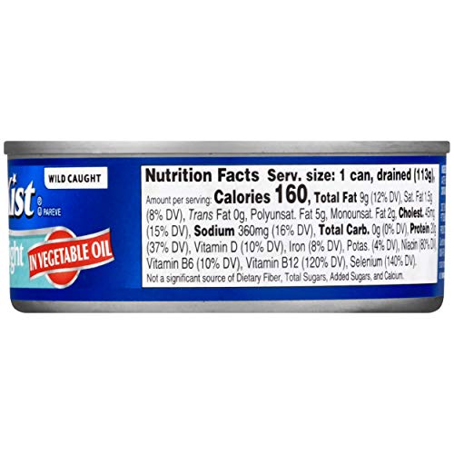 Starkist Chunk Light Tuna In Oil, 5 Oz, Pack Of 48