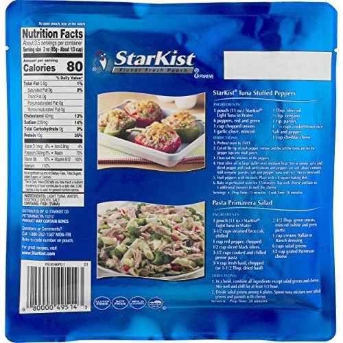 Starkist Chunk Light Tuna In Water - 11 Oz Pouch Pack Of 12