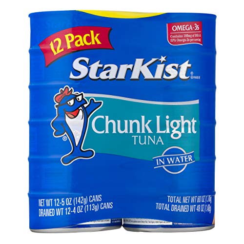 Starkist Chunk Light Tuna In Water, 12 Count Of 5 Oz Cans 60 Oz