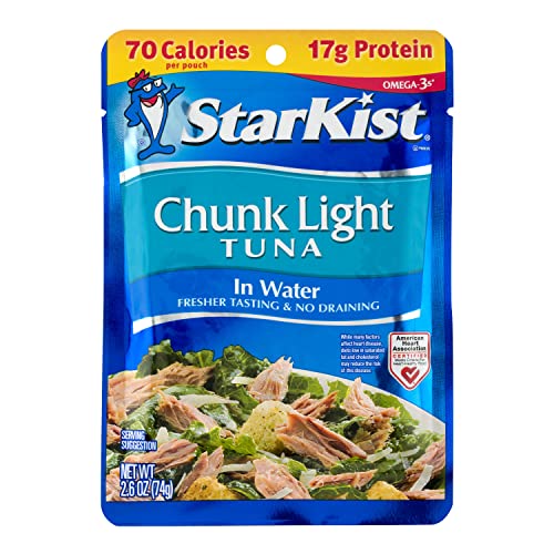Starkist Chunk Light Tuna In Water - 2.6 Ounce Pouches Pack Of 12