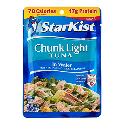 Starkist Chunk Light Tuna In Water, 2.6 Oz. Pouch, Pack Of 24