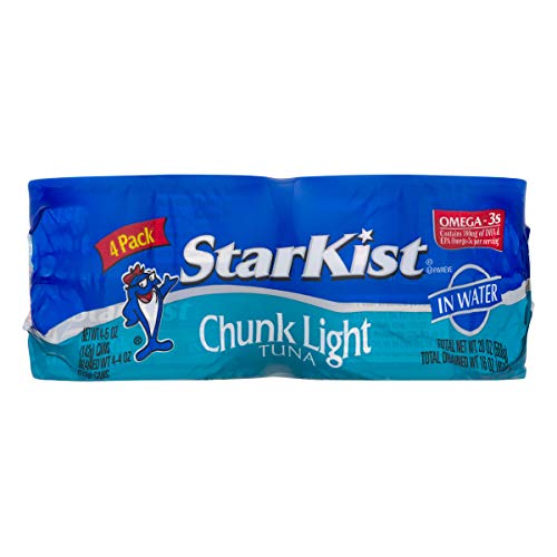 Starkist Chunk Light Tuna In Water, 5 Oz Can Pack Of 4