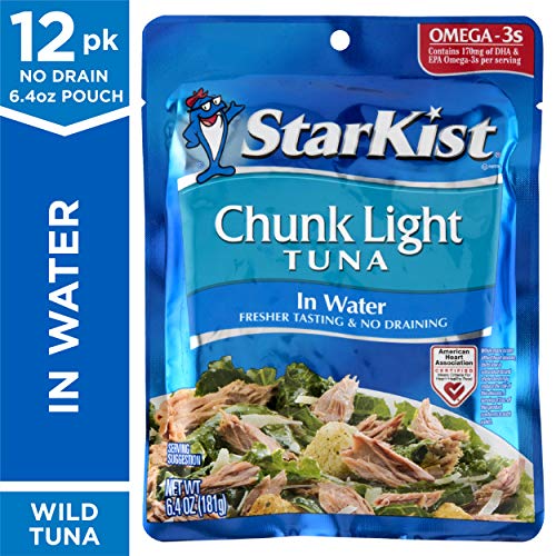 Starkist Chunk Light Tuna In Water - 6.4 Oz Pouch Pack Of 12