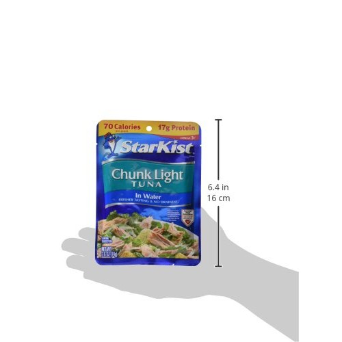 Starkist Chunk Light Tuna In Water, 8 Count Of 2.6 Oz Pouches