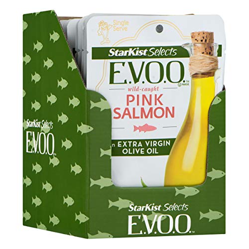 Starkist E.V.O.O. Wild-Caught Pink Salmon, 2.6 Oz, Pack Of 12