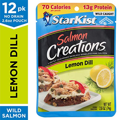 Starkist Salmon Creations Lemon Dill - 2.6 Oz Pouch Pack Of 12