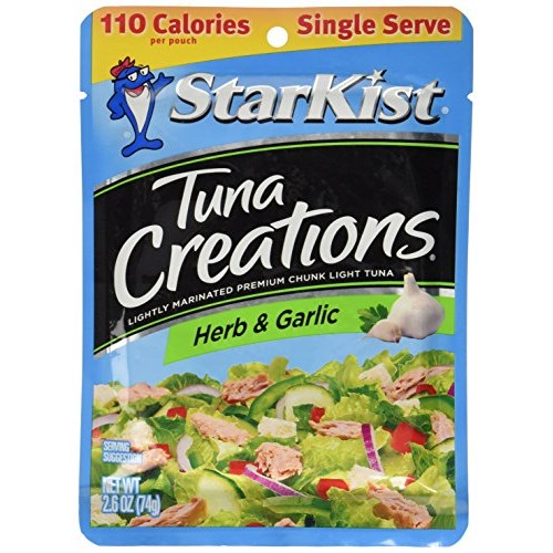 Starkist Tuna Creations, Herb &Amp; Garlic, Single Serve 2.6-Ounce P