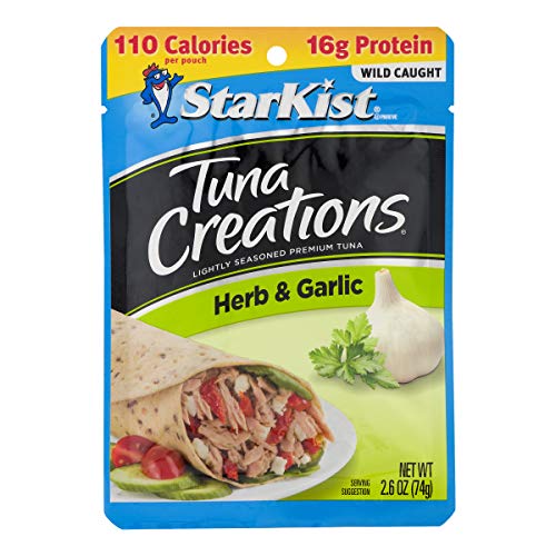 Starkist Tuna Creations, Herb &Amp; Garlic Tuna, 2.6 Oz Pouch