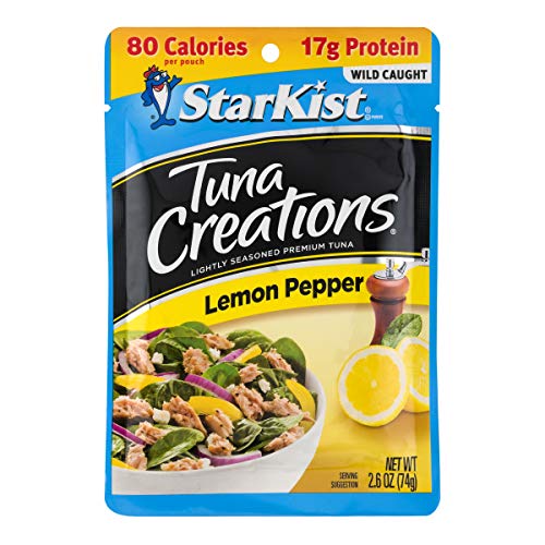Starkist Tuna Creations, Lemon Pepper, 2.6 Oz Pouch Pack Of 24