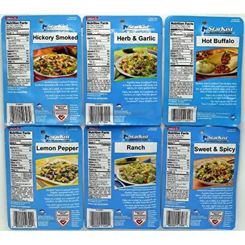 Starkist Tuna Creations Variety Pack, 2.6-Ounce Pouch, 6 Flavors