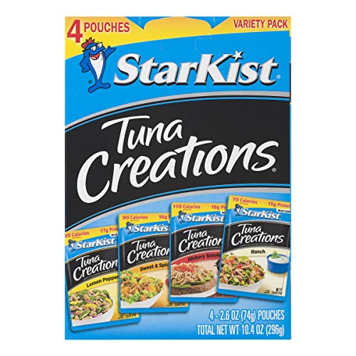 Starkist Tuna Creations, Variety Pack, 4 - 2.6 Oz Pouch Total 1