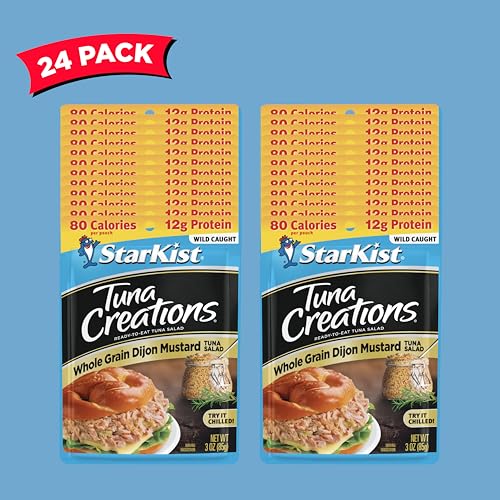 StarKist Tuna Creations, Whole Grain Dijon Mustard Tuna Salad, 3...