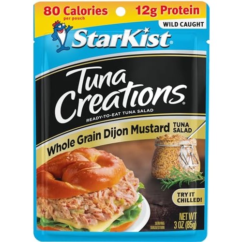 StarKist Tuna Creations, Whole Grain Dijon Mustard Tuna Salad, 3...