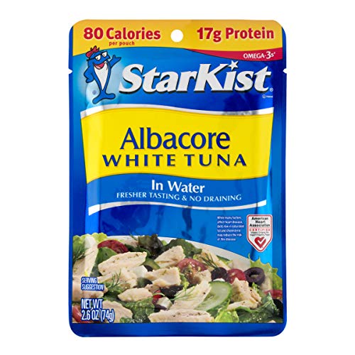 Starkist White Albacore Tuna Pouch In Water, 2.6 Ounce Pack Of 24