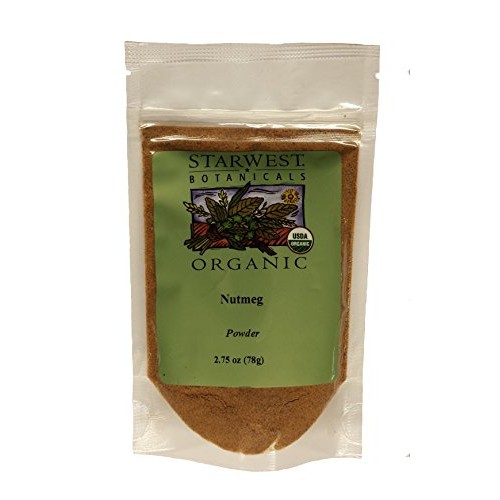 Organic Nutmeg Powder Pouch 2.75 Oz - Starwest Botanicals
