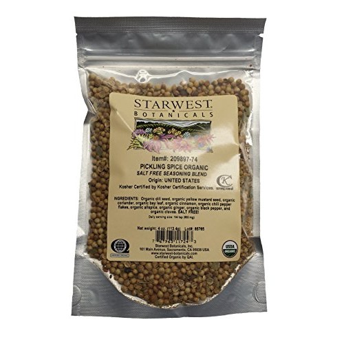 Organic Pickling Spice - 4 Oz