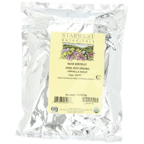 Starwest Botanicals Organic Anise Seed, 1-Pound Bag