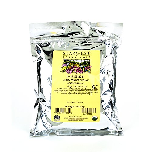 Starwest Botanicals Organic Curry Powder Spice Blend, 1 Pound Bu