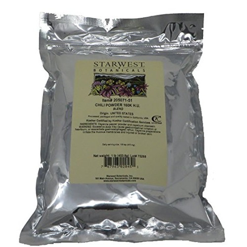 Starwest Botanicals Chili Pepper Powder 160K H.U. 1 Pound