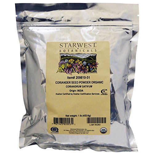 Starwest Botanicals Organic Coriander Seed Powder, 1 Pound