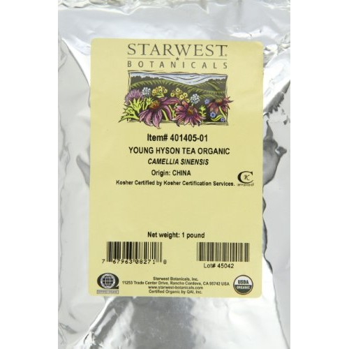 Starwest Botanicals Organic Young Hyson Tea, 1-Pound Bag