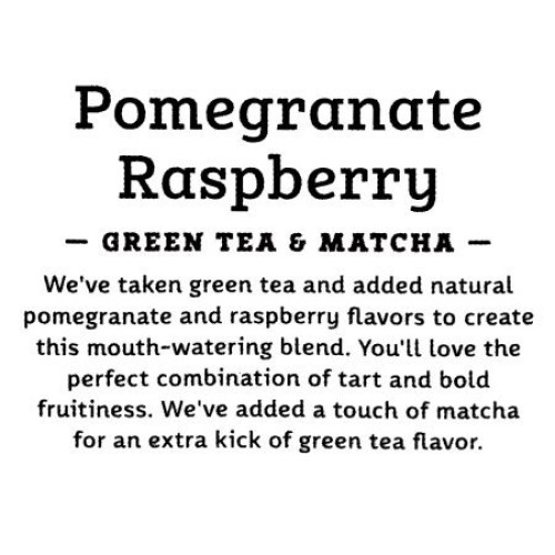 Pack Of 9 - Stash Tea Pomegranate Raspberry Green With Matcha Te