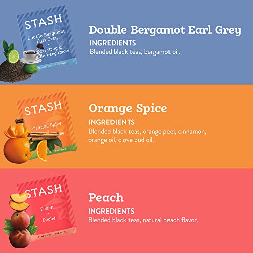 Stash Tea Black Tea Variety Pack Sampler Assortment - Caffeinate...