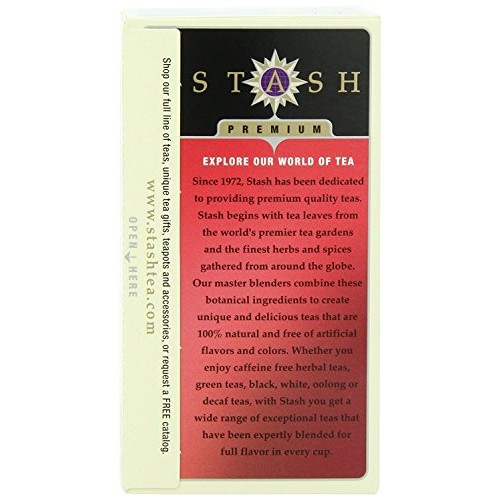 Stash Tea Decaf Chai Spice Tea 18 Count Tea Bags Packaging May