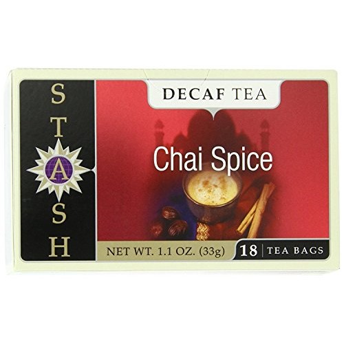 Stash Tea Decaf Chai Spice Tea 18 Count Tea Bags Packaging May