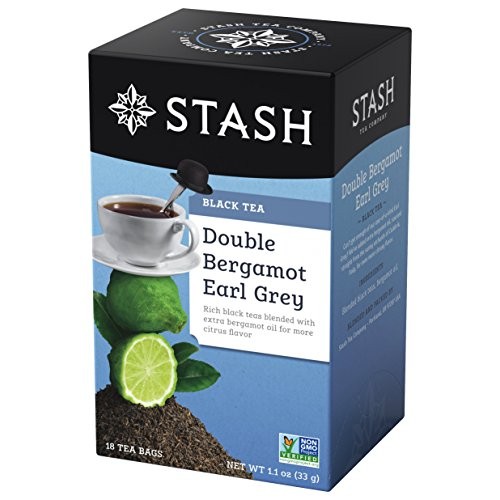 Stash Tea Double Bergamot Earl Grey Black Tea - Caffeinated, Non...