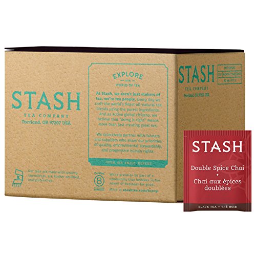 Stash Tea Double Spice Chai Black Tea, Box of 100 Tea Bags Pack...