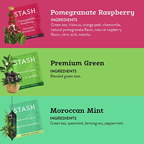 Stash Tea Green Tea Variety Pack Sampler Assortment - Caffeinate...