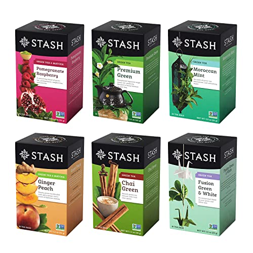 Stash Tea Green Tea Variety Pack Sampler Assortment - Caffeinate...