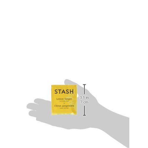 Stash Tea Lemon Ginger Herbal Tea 100 Count Box Of Tea Bags, Pre