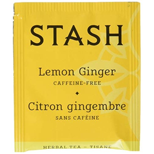 Stash Tea Lemon Ginger Herbal Tea 100 Count Box Of Tea Bags, Pre