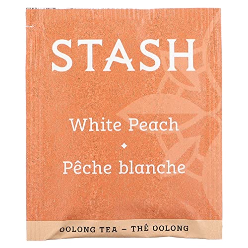 Stash Tea Oolong White Peach Tea 18 Count Tea Bags Individual Oo...