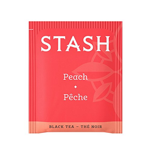 Stash Tea Peach Black Tea 20 Count Tea Bags In Foil Pack Of 6