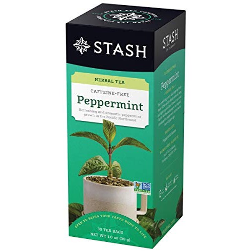 Stash Tea Peppermint Herbal Tea 30 Count Tea Bags In Foil Pack