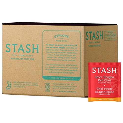 Stash Tea Spice Dragon Red Chai Herbal Tea, Box of 100 Tea Bags ...