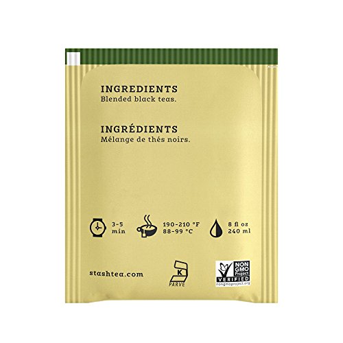 Stash Tea Super Irish Breakfast Black Tea, Box Of 100 Tea Bags