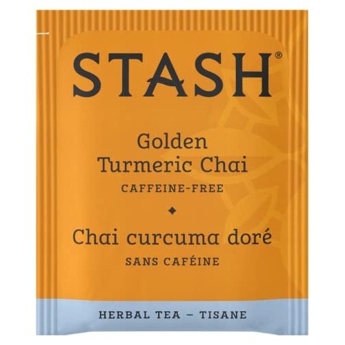 Stash Tea Turmeric Chai Herbal Tea - Naturally Caffeine Free, No...
