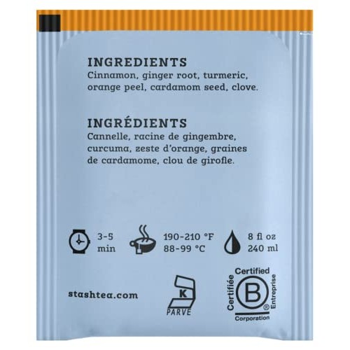 Stash Tea Turmeric Chai Herbal Tea - Naturally Caffeine Free, No...