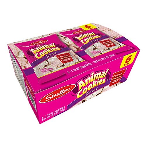 Stauffers 12 Snack Pack Set Iced Animal Cookies, 1.75 Oz. Each
