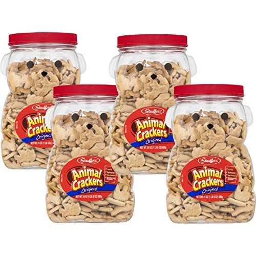 Stauffers Original Animal Crackers 24 Oz. Bear Jug 4- Pack