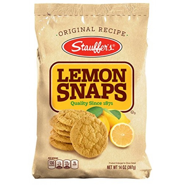 Stauffers Lemon Snaps Bag, 14-Ounce Bags Pack Of 6