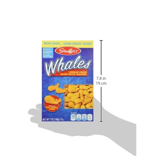 Stauffers, Whales Baked Snack Crackers 7Ozpack Of 3