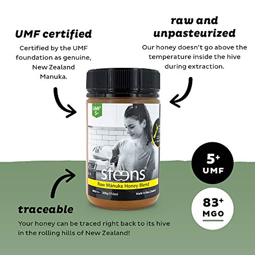 Steens Manuka Honey Mgo 83 Umf 5 17.6 Oz Jar | Pure Raw Unpast