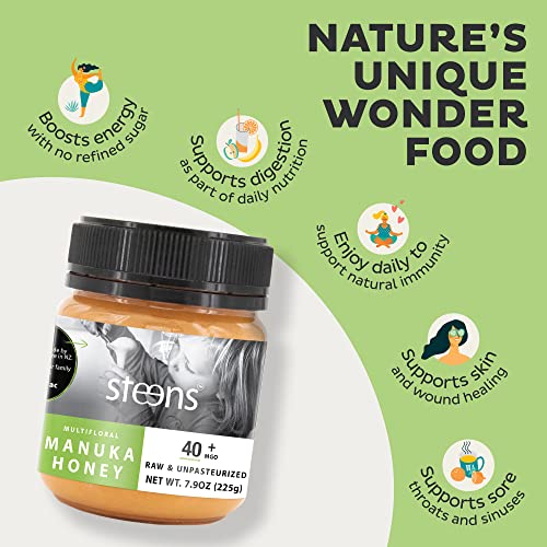Steens - Raw Manuka Honey MGO 40+, Cold Pressed New Zealand Natu...